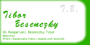 tibor besenczky business card